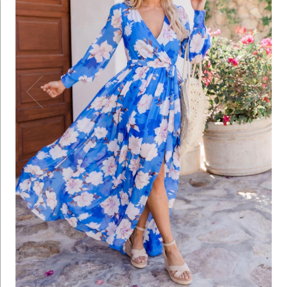 Long sleeve maxi dress